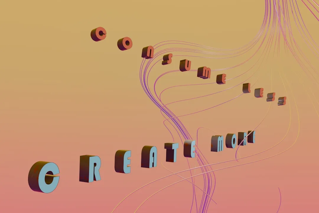 A computer generated image of a number of letters